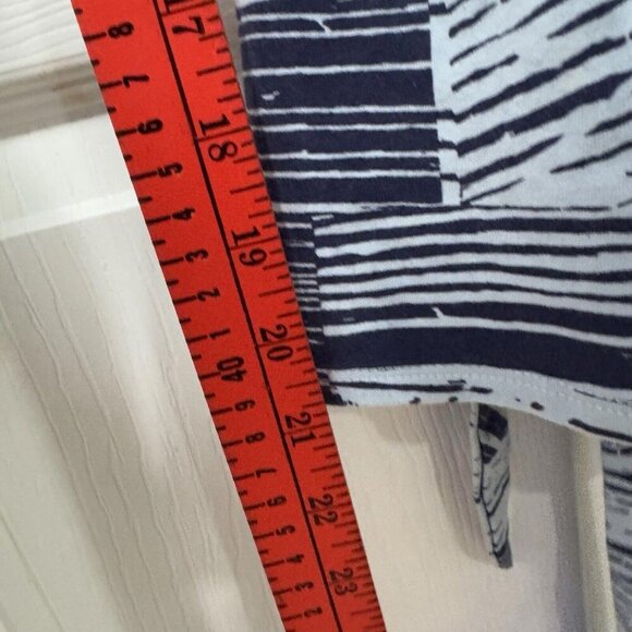 Betabrand Navy and White Wrap Romper Dress - Picture 5 of 6